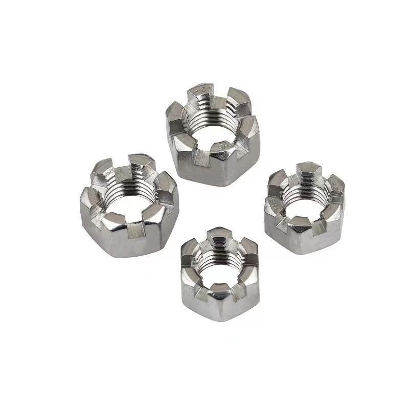 หัวน็อตผ่า (Slotted Nut) 