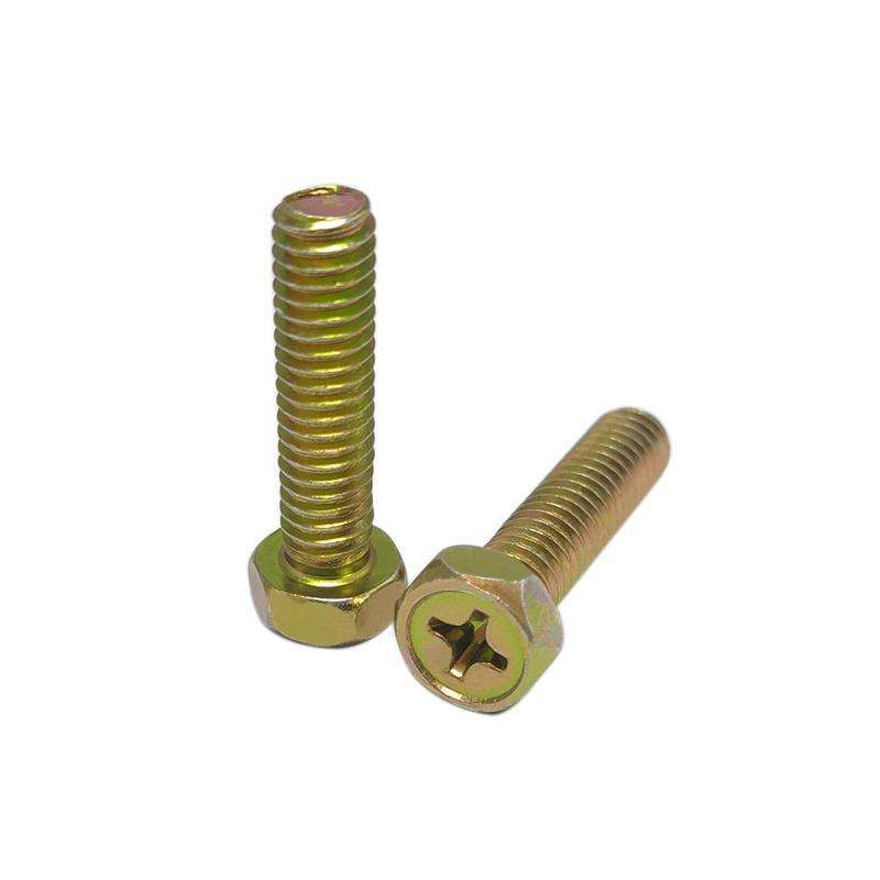 สกรูหัวเหลี่ยมแฉก สีรุ้งทอง (Rainbow-Colored Hexagon Head Screw)